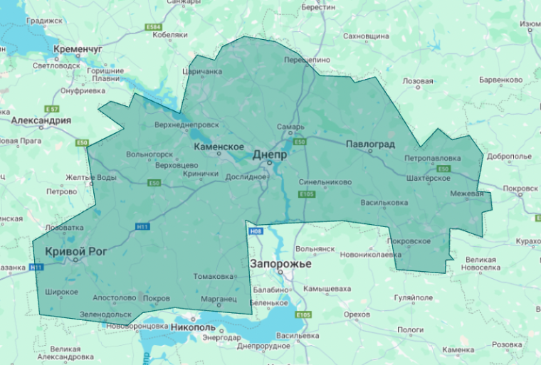 Доставка по Дніпру та області